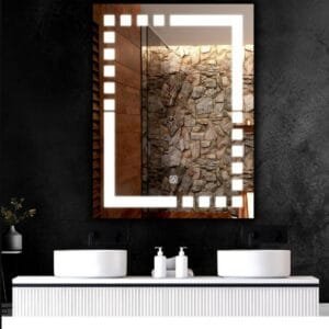 95x60 cm Gün Işığı Led Dekoratif Banyo Aynası