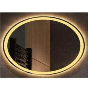 65x40cm Elips Dekoratif Banyo Duvar Aynası Ledli Banyo Duvar Aynası Salon Duvar Aynası