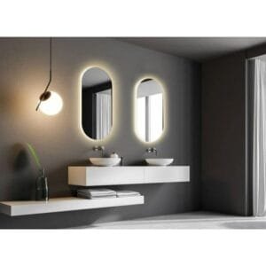70x50cm Elips Dekoratif Banyo Duvar Aynası Ledli Banyo Duvar Aynası Salon Duvar Aynası