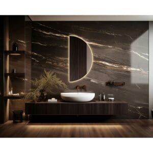 85x42.5 cm Dekoratif Led Işıklı Banyo Aynası