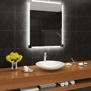 90x60cm Dekoratif Led Işıklı Makyaj Aynası Banyo Aynası Salon Aynası