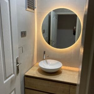 60 Çapında Led'li Banyo& Lavabo Aynasi