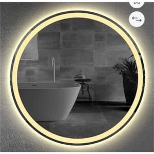 70 Çapinda Dekoratif Led'li Banyo Aynası
