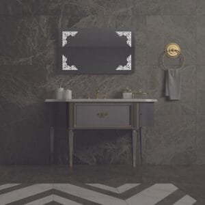 100x60 Banyo Duvar Aynası Gala Modeli Ledli Ayna