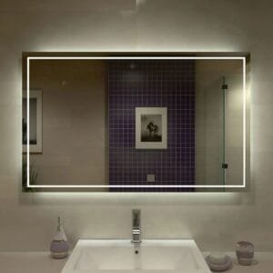 100x60 cm Beyaz Led Dekoratif Banyo Aynası