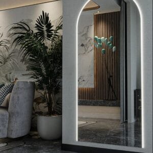 100x60 cm Beyaz Led Dekoratif Banyo Aynası